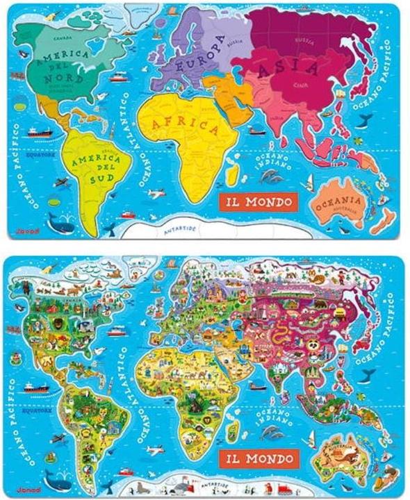 Image du produit Janod Carte du monde IT (92 pièces)