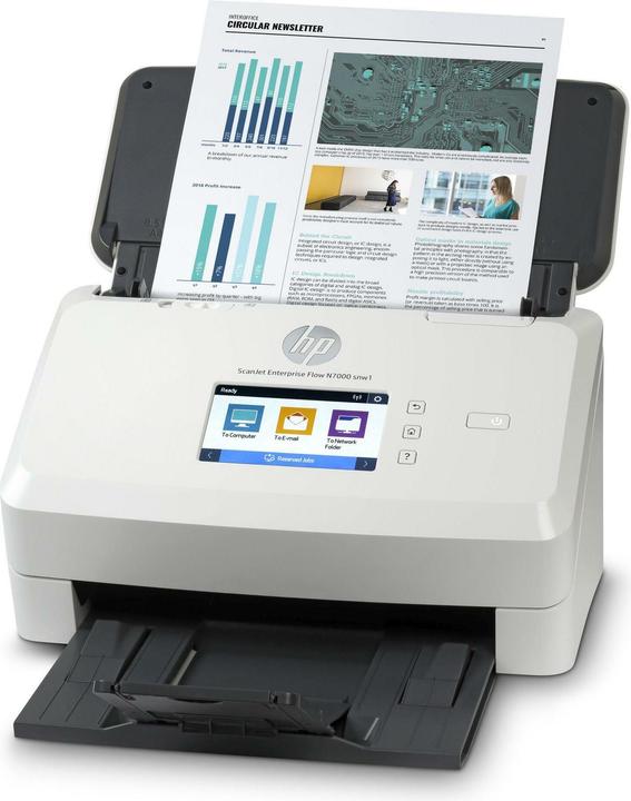 Actual product image HP ScanJet Enterprise Flow N7000 snw1 (WLAN, LAN, USB)