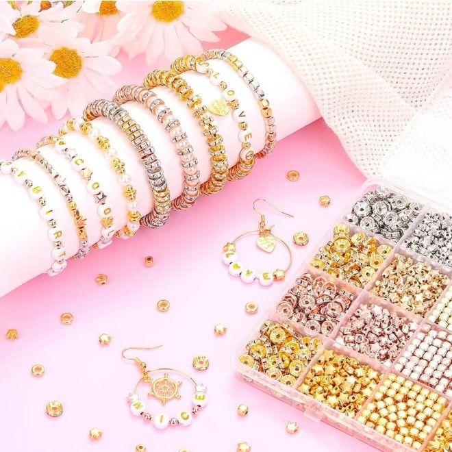 Produktbild MU Classic Kinder Perlen Schmuck DIY für Armband und Kette