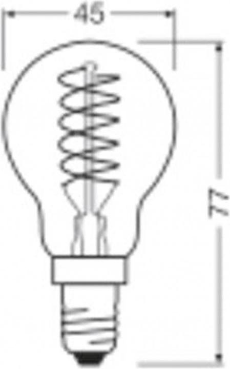 Produktbild Ledvance LED-Tropfenlampe (E14, 4.80 W, 470 lm, 1 x, F)