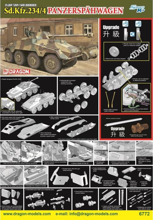 Produktbild Dragon 1:35 Sd.Kfz.234/4 Panzerspähwagen
