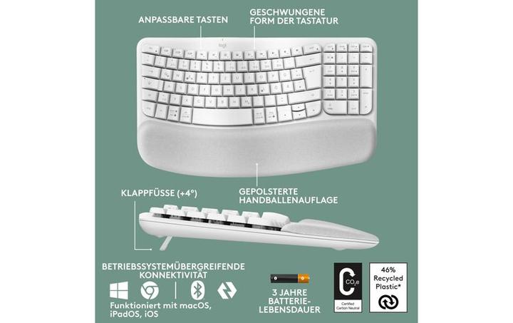 Produktbild Logitech Wave Keys (CH, Kabellos)