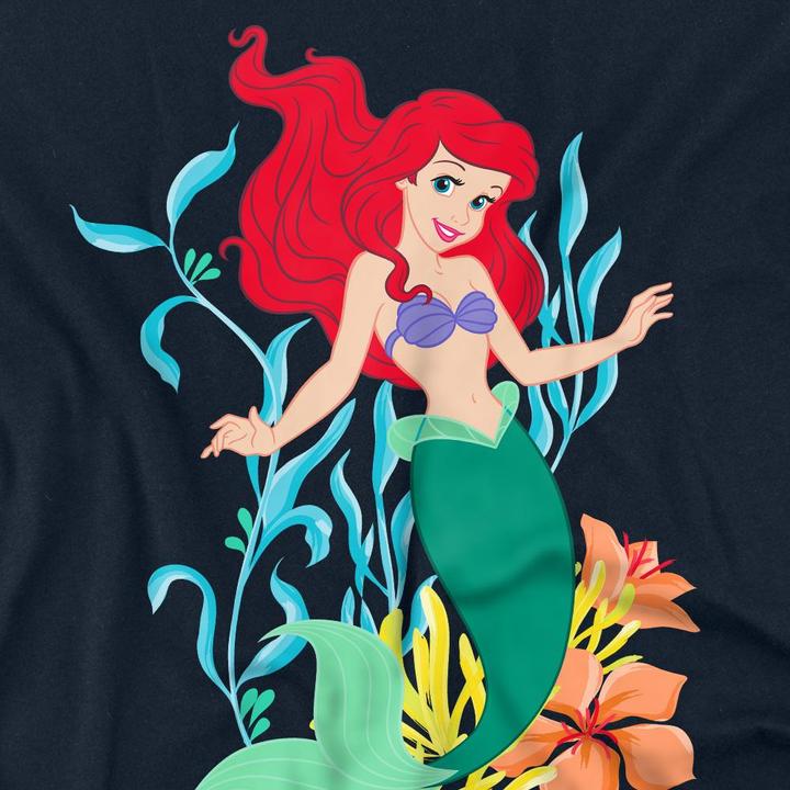 Actual product image The Little Mermaid Unisex Adult Ariel Kelp T-Shirt (M)