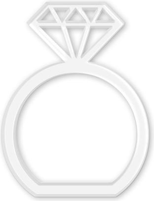 Produktbild Trenddeko Serviettenring Diamant (5 x 7 cm)