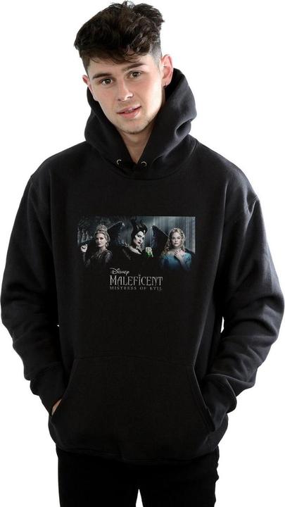 Actual product image Disney Mens Maleficent Mistress Of Evil Character Poster Hoodie (4XL)