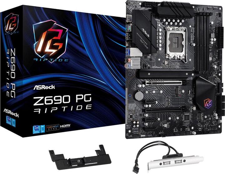 Productafbeelding AsRock MB Z690 PG Riptide 1200 HDMI DDR4 (LGA 1700, Intel Z690H, ATX)