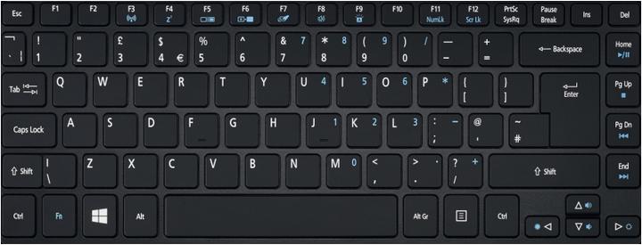 Actual product image Acer NK.I1417.0HQ Notebook Spare Part Keyboard