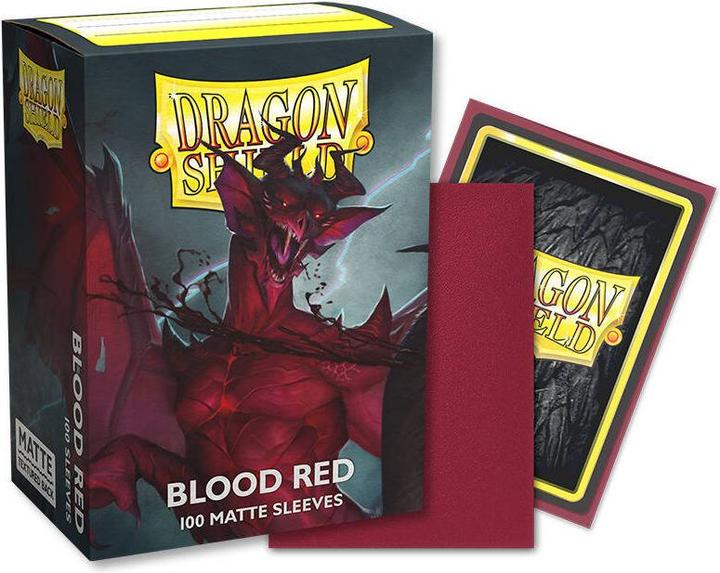 Actual product image Arcane Tinman Standard Sleeves - Matte Blood Red 'Simurag' (100 Units)