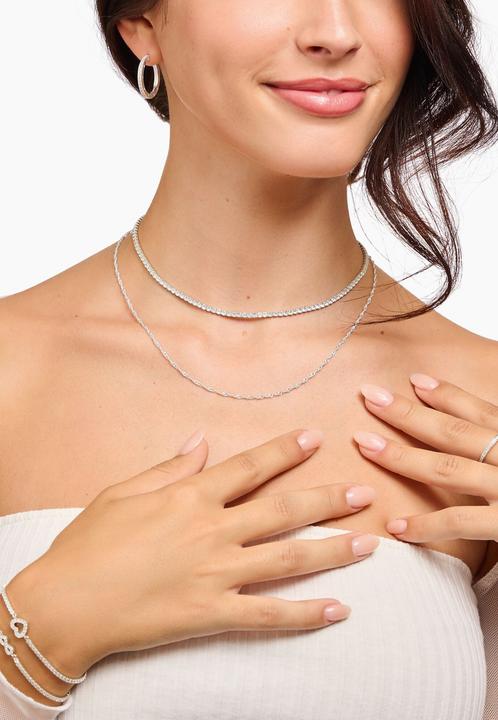 Image du produit Thomas Sabo Collier avec pierres blanches argent (Argent 925, 38 cm)