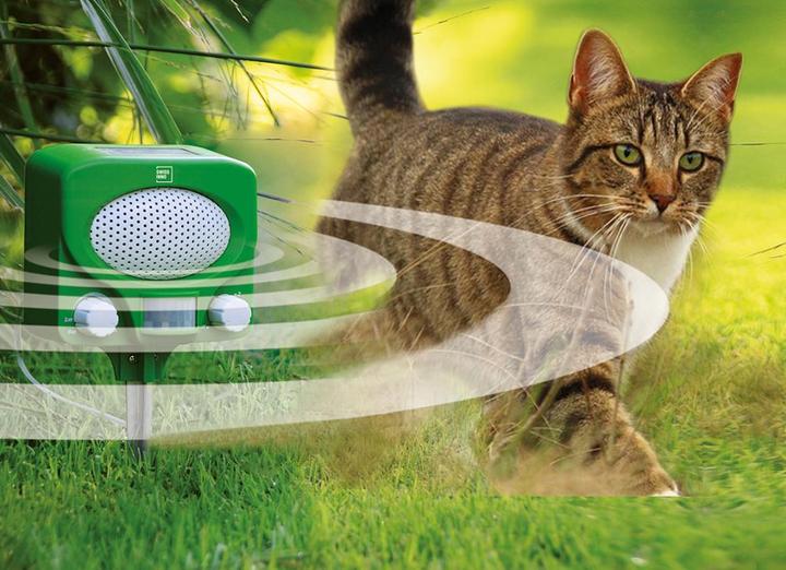 Produktbild Swissinno Solar Ultraschall Tiervertreiber, Marder- & Katzenschreck
