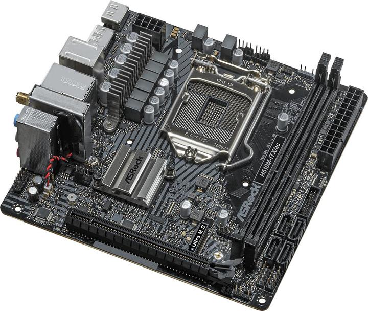 Actual product image AsRock H510M-ITX/ac (LGA 1200, Intel H510, Mini-ITX)