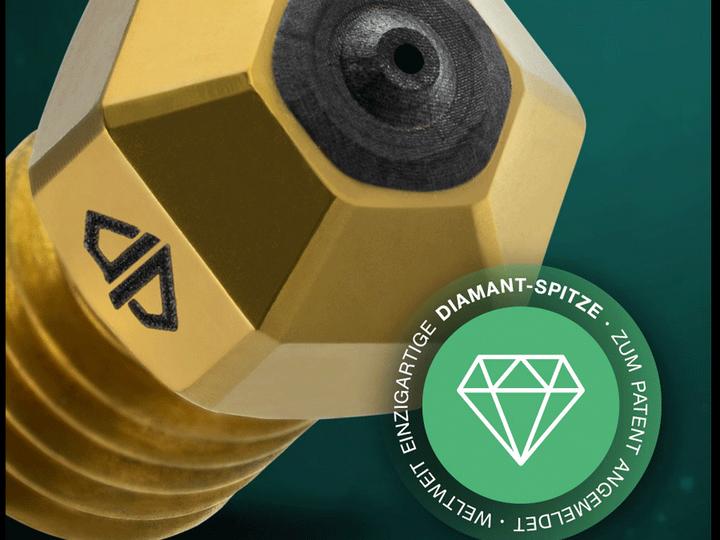 Actual product image Dianoz Diamond nozzle 0.4 RepRap (Blast pipe)