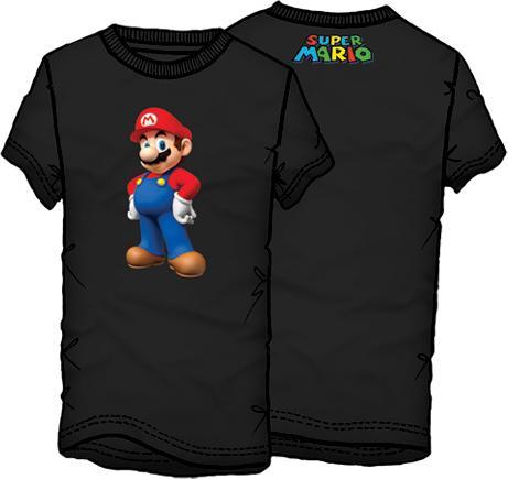 Super Mario Bros. Mens Supermario T-Shirt - Black - xl (XX Large) (XL)