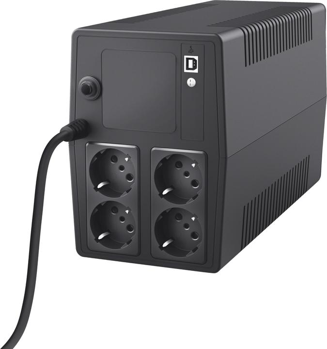 Immagine prodotto Trust UPS||600 Watt|1000 VA|Tipo di forma d'onda Onda sinusoidale simulata|23504 (1000 VA, 600 W, Interattivo linea UPS)