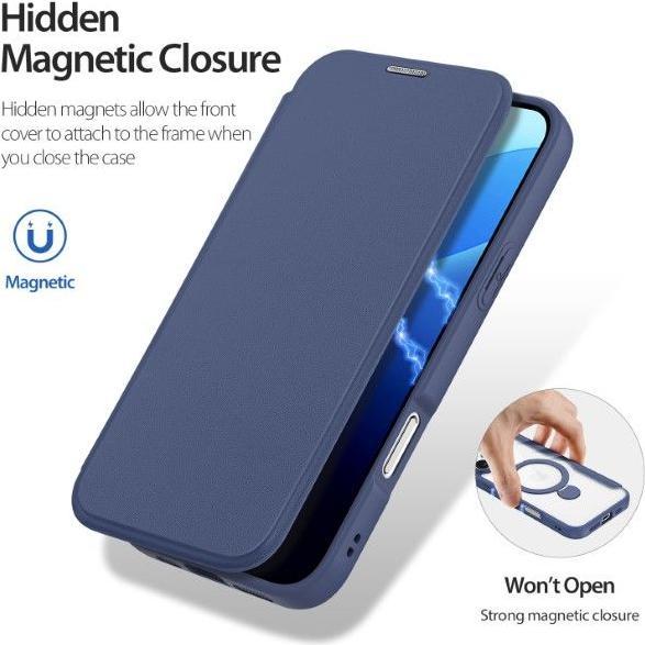 Actual product image Dux Ducis Skin X Pro 360° Ring Stand Series leather case (Apple iPhone 16 Pro Max)