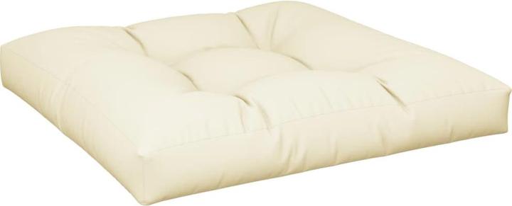 Immagine prodotto VidaXL Cuscino per pallet Divano per pallet Cuscino per pallet Cuscino per seduta 2 pezzi in tessuto crema (70 x 70 x 12 cm)