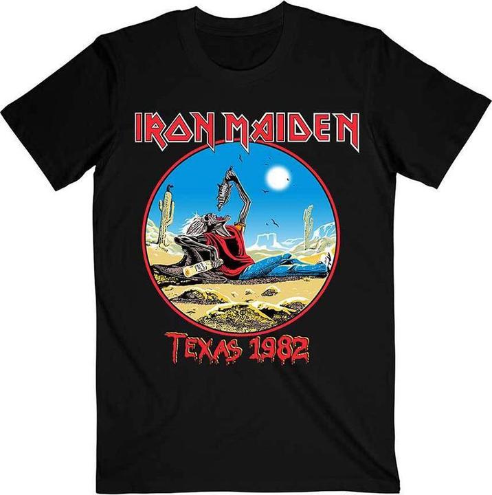 Immagine prodotto Iron Maiden The Beast Tames Texas Maglietta Stampa posteriore Adulto Unisex (XXL)