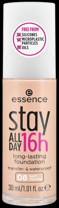 essence stay All Day 16h long-lasting Foundation (08 soft vanilla)