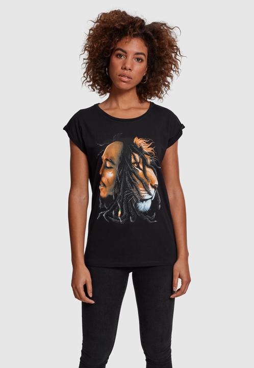 Produktbild Merchcode Ladies Bob Marley Lion Face Tee (XL)
