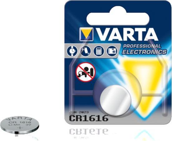 Produktbild Varta Electronics CR1616 (1 Stk., CR1616, 55 mAh)