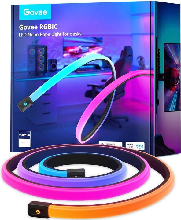 Immagine prodotto Govee Tavolo da gioco neon a strisce LED (RGBIC, 300 cm, Interno)