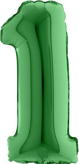 Produktbild Bigiemme Ballon alu Chiffre "1" Vert