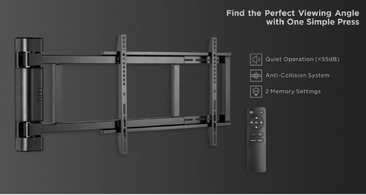 Actual product image equip Motorized TV Swing Mount Bracket (Wall, 75", 50 kg)