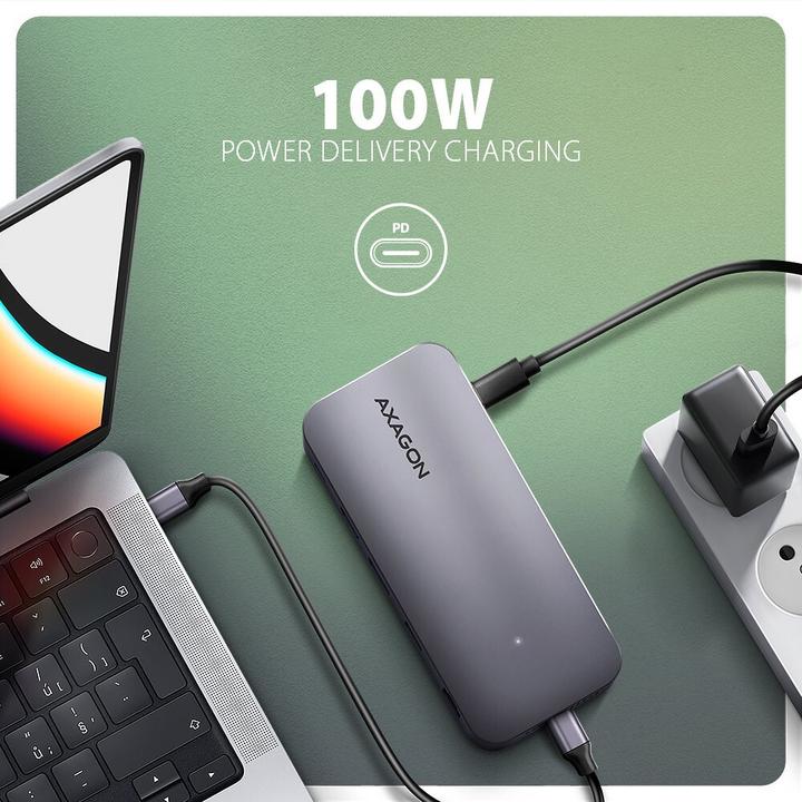 Produktbild Axagon HMC-12GM2 Hub USB 12 in1 10 Gbit (USB-C, 1 Ports)