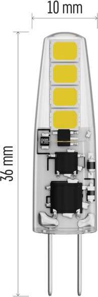 Produktbild Emos LED Lampe Classic JC / G4 / 1,9 W (21 W) / 200 lm / Warmweiss (G4, 2 W, 200 lm, 1 x, F)