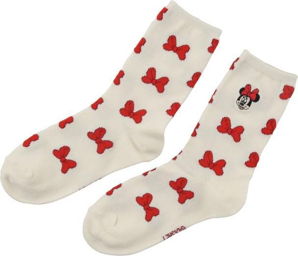 Immagine prodotto Disney Minnie Socken mit Schleifenmuster und Gesichtsstickerei (36 - 39)
