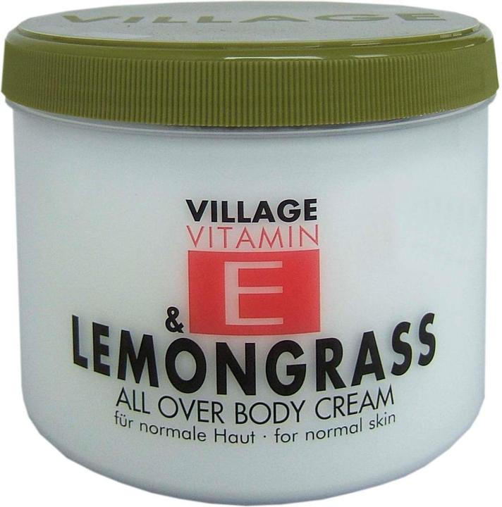 Village Vitamin E Body Cream Lemongrass / 500 ml (Body cream, 500 ml)