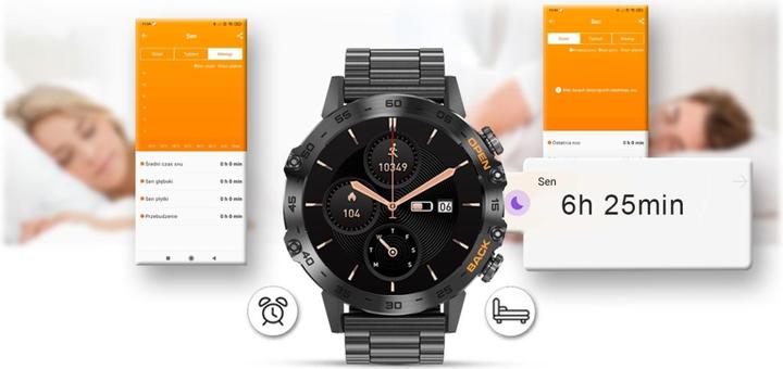 Produktbild Gravity SMARTWATCH MĘSKI GT9-2 - WYKONYWANIE POŁĄCZEŃ, CIŚNIENIOMIERZ (sg021b) (48 mm)
