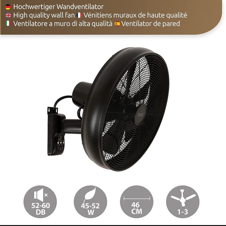 Produktbild EMZ Wandventilator mit Fernbedienung (67.50 dB)