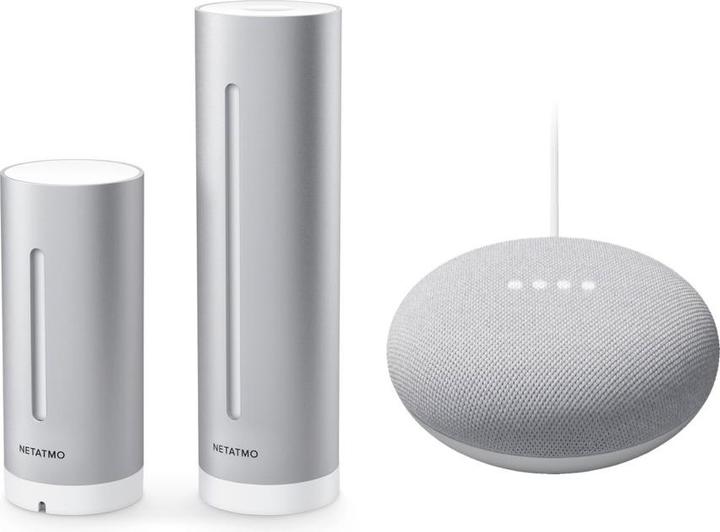 Netatmo Smart weather station + Google mini bundle