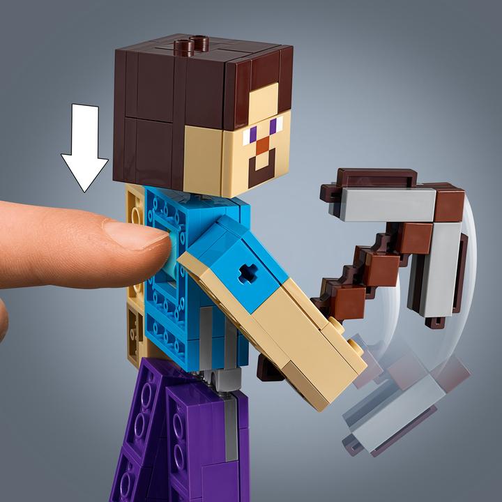 Image du produit LEGO Steve avec un perroquet (21148, LEGO Minecraft)