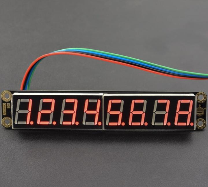 Image du produit DFRobot Écran LED rouge Gravity à 8 chiffres et 7 segments