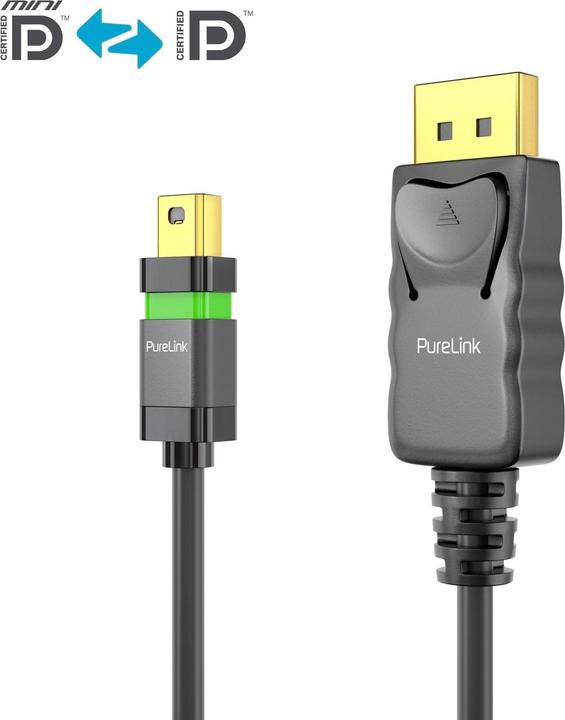 Produktbild Purelink Kabel ULS Zert. 4K High Speed Mini-DP - DP, 1 m (1 m, DisplayPort)
