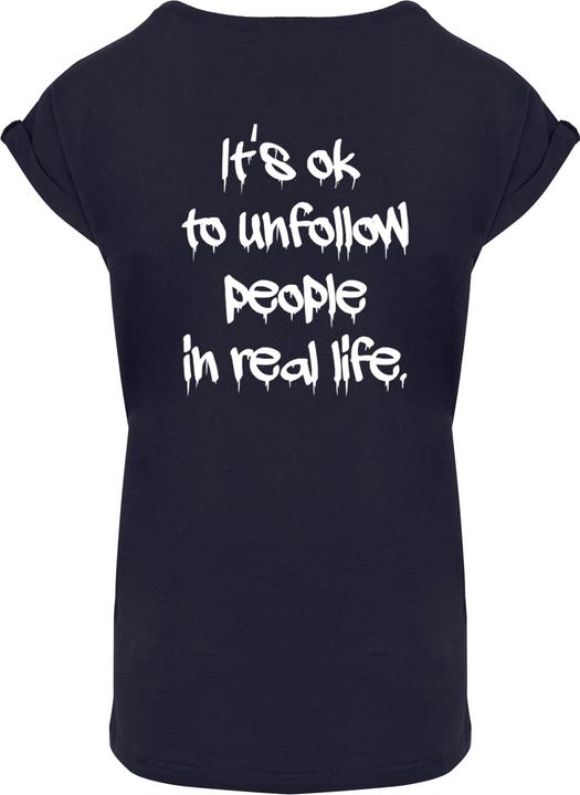 Produktbild Merchcode Ladies Unfollow Extended Shoulder Tee - 111691 (S)