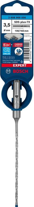 Actual product image Bosch Professional Zubehör Expert SDS plus-7X hammer drill, 3.5 x 100 x 165 mm (3.5 mm)