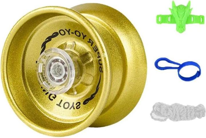 Actual product image The Toy Company YoYo Metallic with ball bearing and accessories Gold