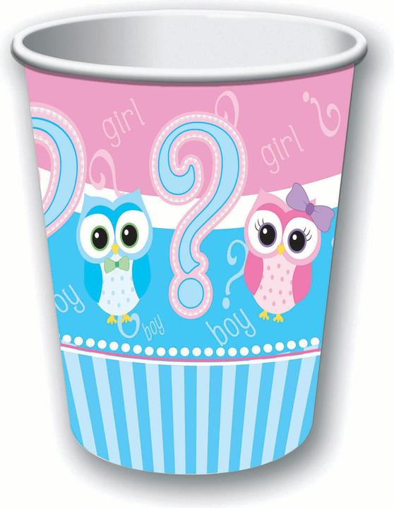 Immagine prodotto Bristol Novelty Bicchiere Party Gender Reveal di carta in confezione da 8 pezzi (8 x)