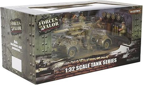 Actual product image Forces of Valor German Krupp Flak 36 w/Flak 18 + sd 202 tow veh.
