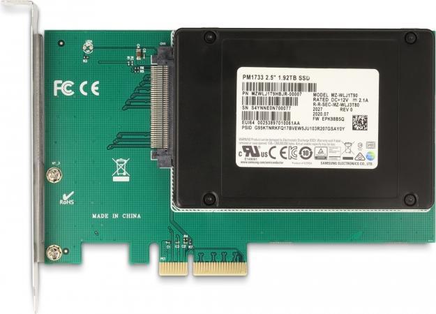 Actual product image Delock PCI Express x4 card to 1 x internal U.2 NVMe SFF-8639
