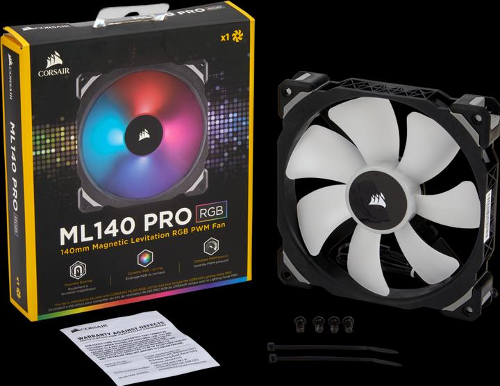 Actual product image Corsair Ml140 Pro RGB (140 mm, 1 x)