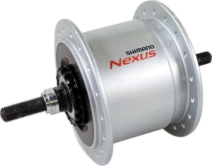 Produktbild Shimano Naf Dynamo DH-C6000-2R Silber (Scheibenbremse Center Lock)