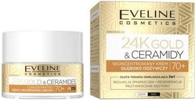 Eveline Cosmetics 24K Gold & Ceramides Concentrated Deeply Nourishing Day & Night Cream 70+ 50Ml (50 ml, 24h cream)