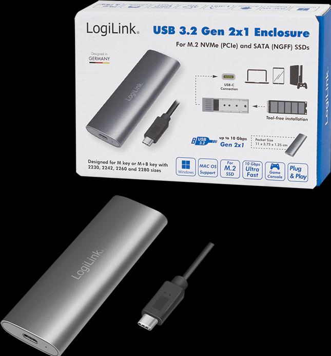Actual product image LogiLink UA0389 (M.2 2242, M.2 2280, M.2 2260, M.2 2230)
