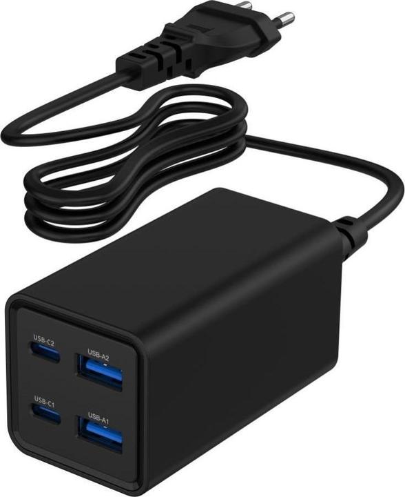 Produktbild Gembird CHARGER USB UNIVERSAL 4P 65W/TA-UC-2A2C-PD65-01-BK (65 W)