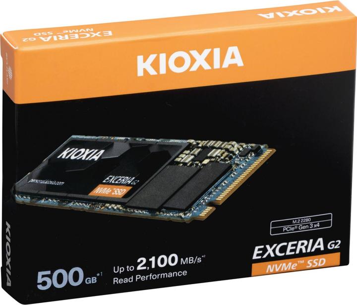 Image du produit Kioxia Exceria G2 (500 Go, M.2 2280)