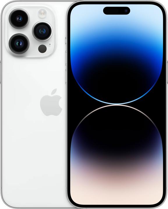 Apple iPhone 14 Pro Max (128 GB, Silver, 6.70", SIM + eSIM, 48 Mpx, 5G)